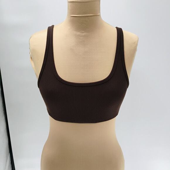 TNA brown sleevless tank cropped womens Size: M - Picture 2 of 15